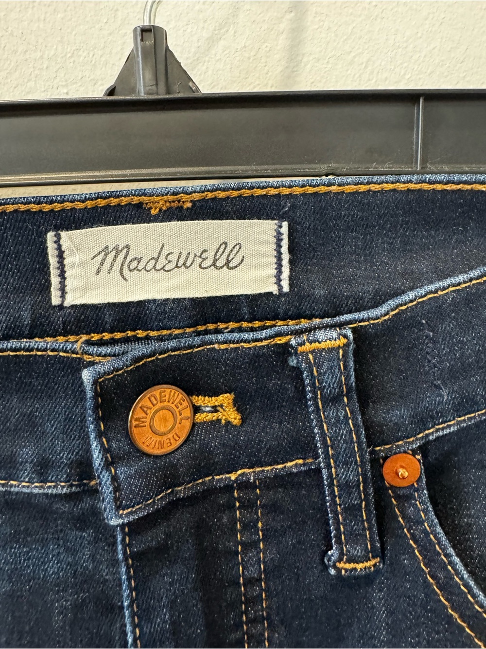 Madewell Indigo Straight Slim Jeans - Picture 1 of 5